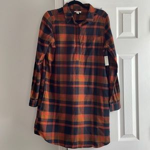 Flannel pocket dress